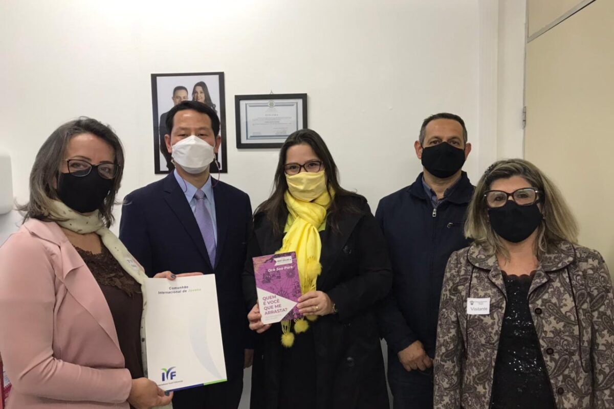 Psicóloga Vereadora Tanise Sabino recebe Marcos Kim da Coréia do Sul