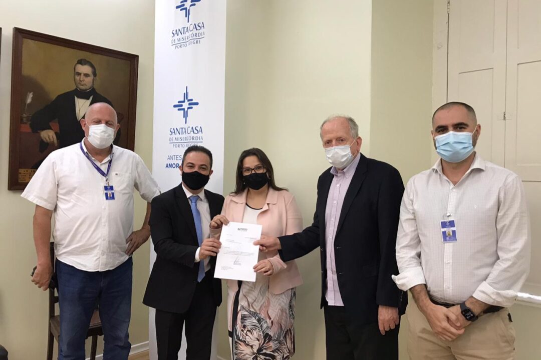 Entrega de emenda em parceria com Deputado Sabino para o Hospital da Santa Casa