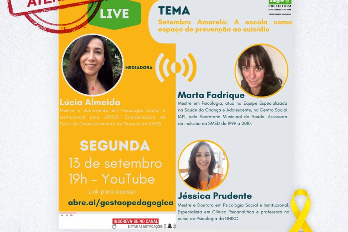 Capacitações são realizadas pelo Governo Municipal sobre o Setembro Amarelo