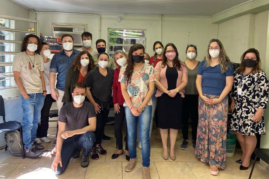 Reunião com a equipe técnica do Cais Mental em Porto Alegre