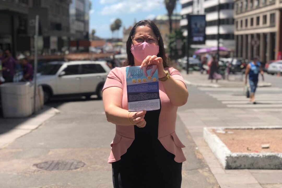 1ª Ação da Campanha do Janeiro Branco é lançada na esquina democrática da Capital