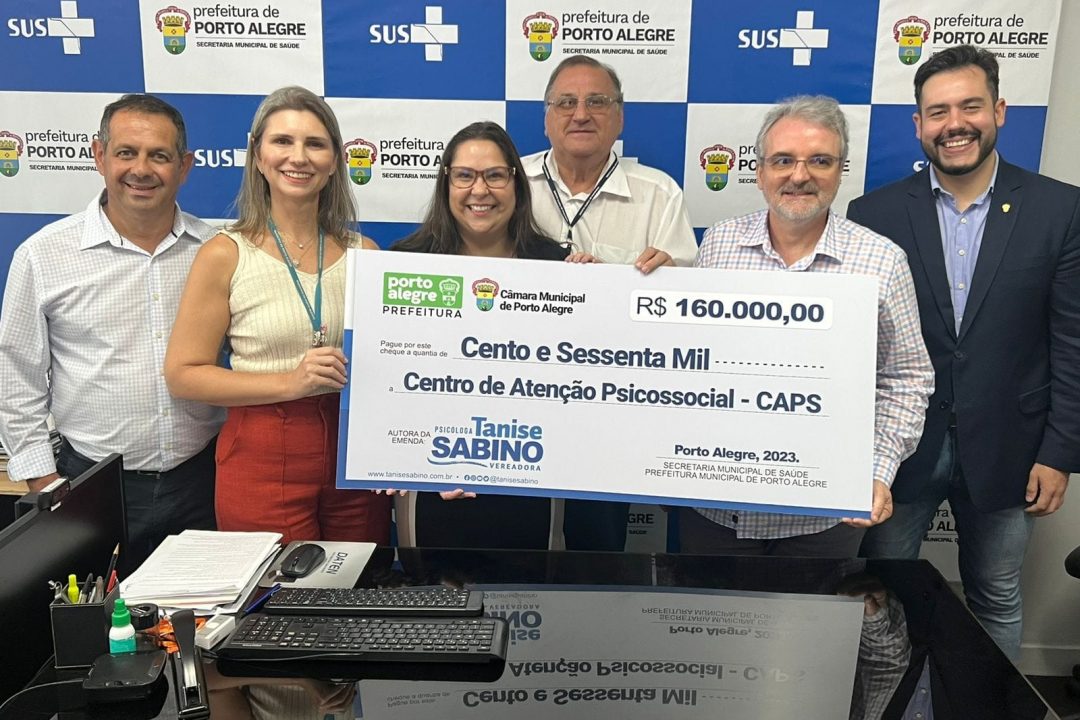 160 mil em emenda parlamentar para os CAPS de Porto Alegre