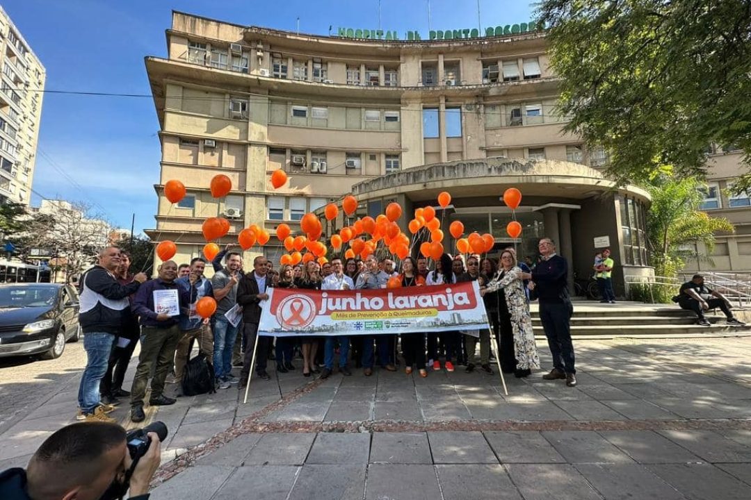 Ação do HPS no Junho Laranja promove conscientização contra queimaduras