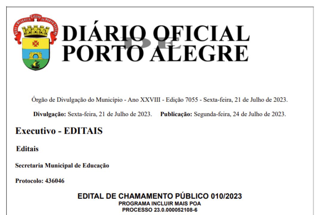 Prefeitura de Porto Alegre divulga edital de contratação de 27 psicólogos, 357 agentes de educação inclusiva e outros cargos para as escolas
