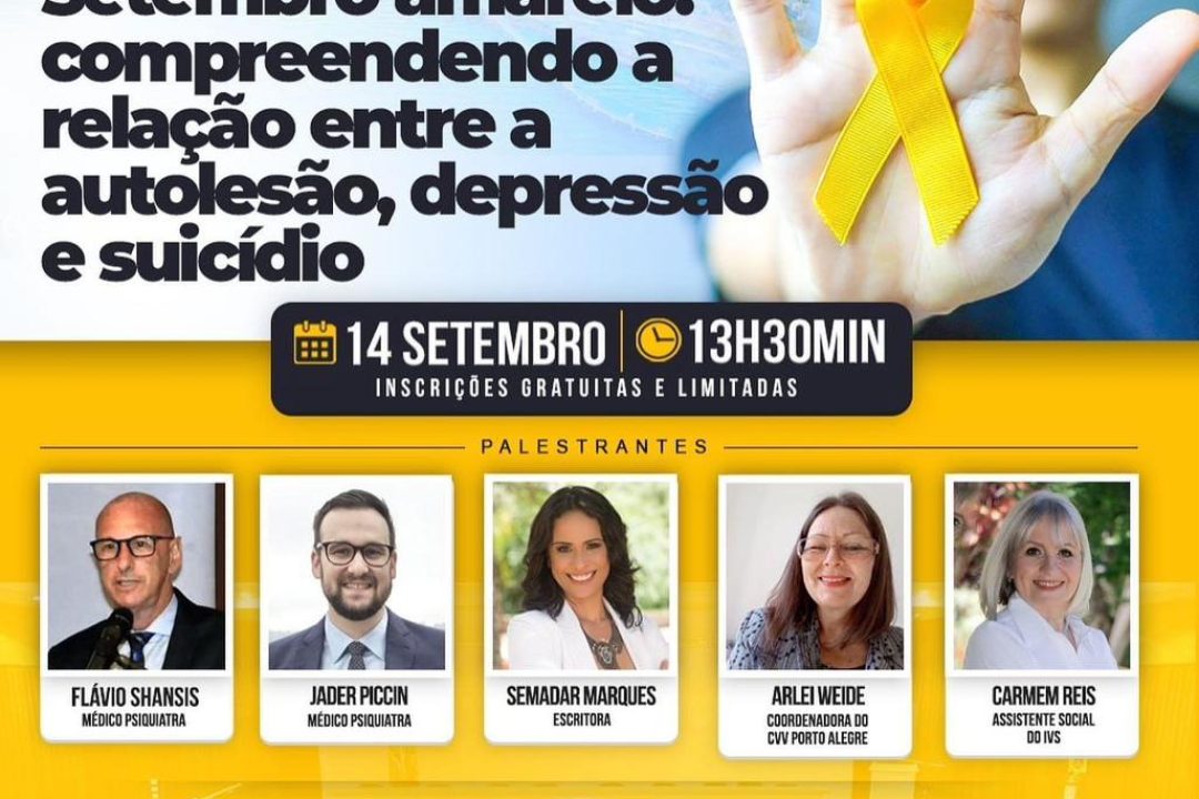 Simpósio: Setembro Amarelo: compreendendo a relação entre depressão, autolesão e suicídio