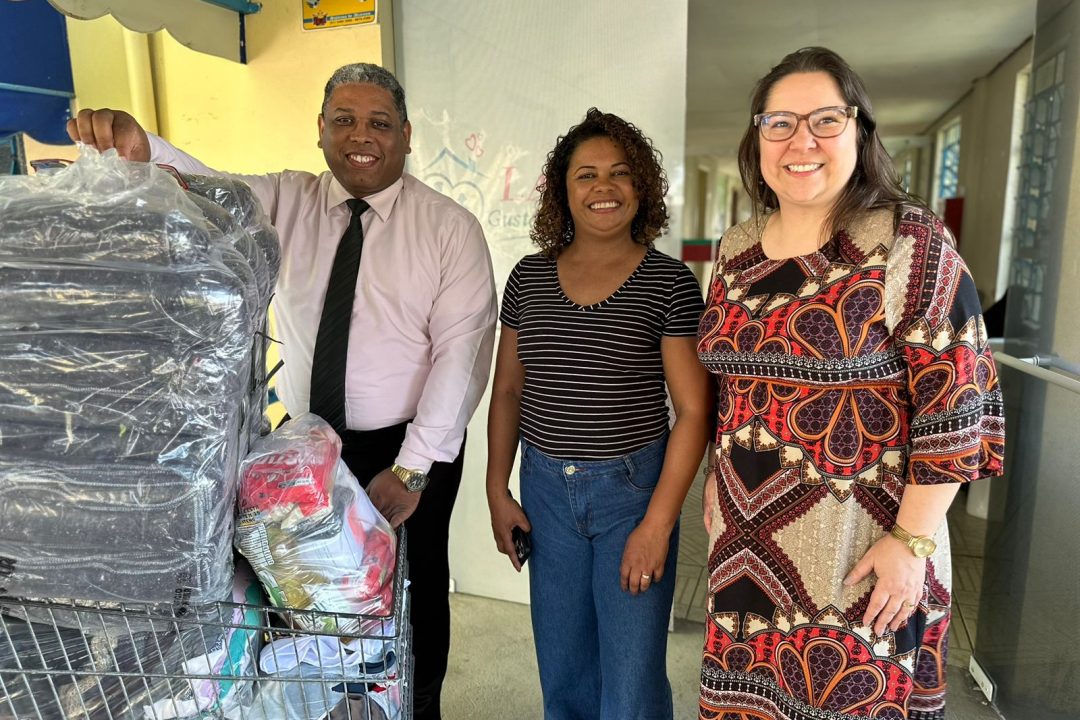 Lar Gustavo Nordlund recebe doações de mantimentos pelos Sabinos