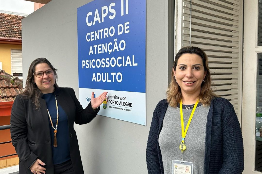 Tanise Sabino visita o CAPS AD mais antigo de Porto Alegre