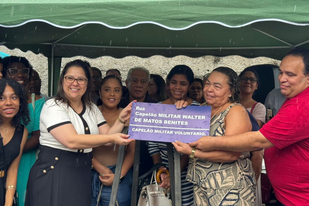 Vereadora Tanise Sabino nomeia Rua Capelão Militar Walter de Matos Benites