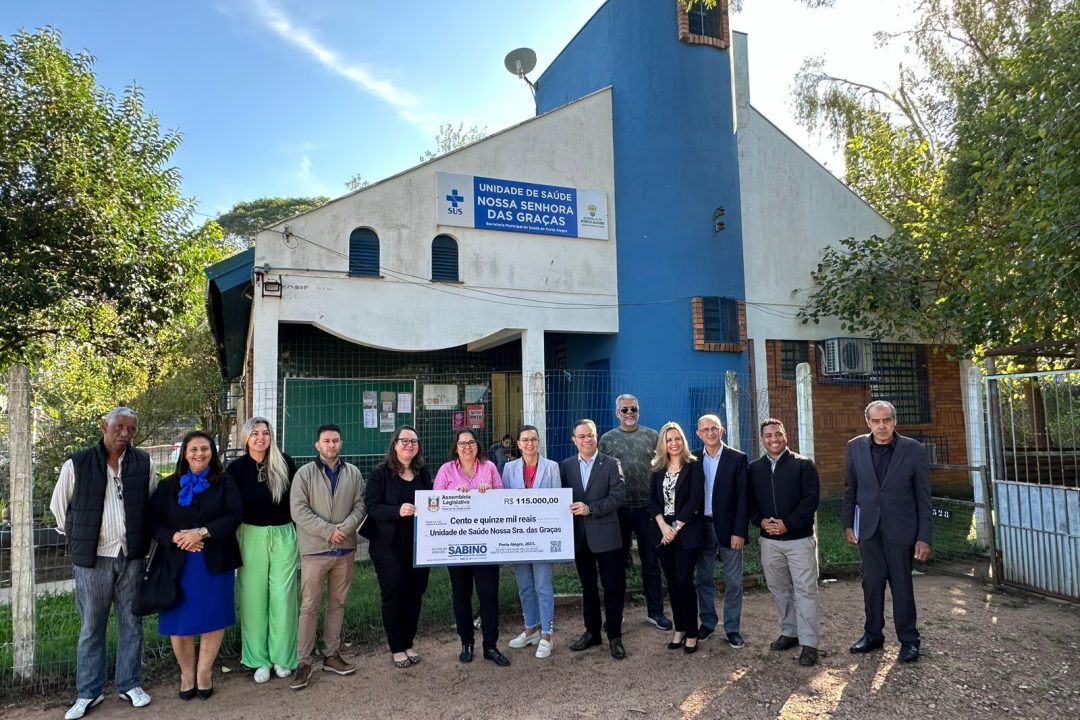 Deputado Sabino destina 115 mil reais para unidade de saúde no bairro cristal em Porto Alegre