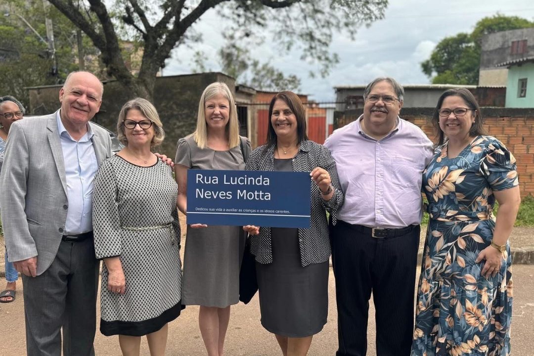 Diaconisa&nbsp;Lucinda Neves Motta&nbsp;é nome de rua no Bairro Rubem Berta por proposição de Tanise Sabino