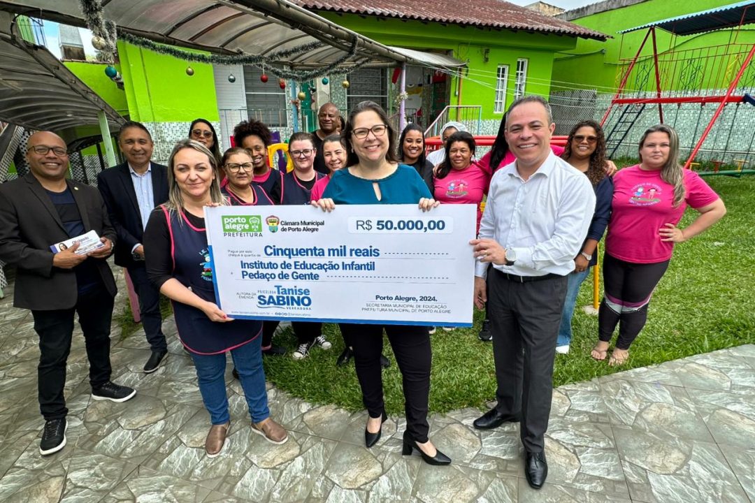 Vereadora Psicóloga Tanise Sabino entrega nova emenda parlamentar à Escola de Educação Infantil Pedaço de Gente