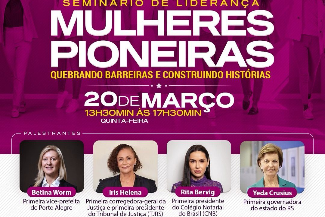 Pioneiras: Tanise Sabino promove seminário de liderança para homenagear mulheres que fazem a diferença na sociedade