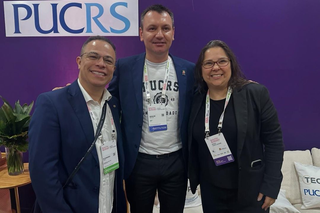 Vereadora Tanise e Deputado Sabino marcaram presença no café da manhã na PUCRS no South Summit