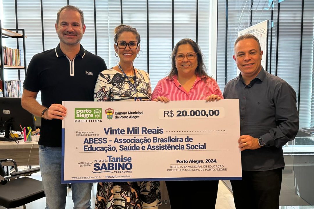 Vereadora Tanise Sabino oficializa emenda de R$ 20 mil à ABESS