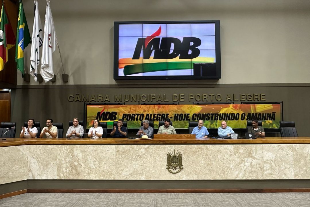 Convenção do MDB em Porto Alegre marca recondução de Alexandre Borck e defesa da união partidária