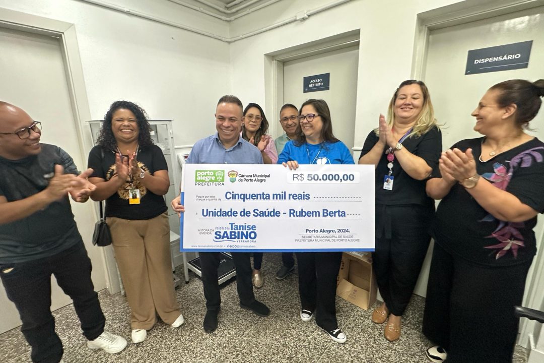 Unidade de Saúde Rubem Berta recebe melhorias com emenda de R$ 50 mil da Vereadora Psicóloga Tanise Sabino