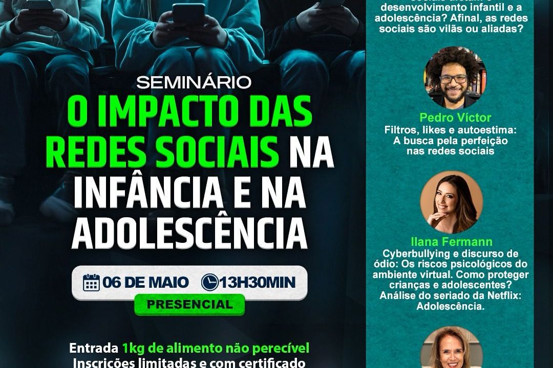 Seminário na AMRIGS discute os impactos das redes sociais na saúde mental de crianças e adolescentes