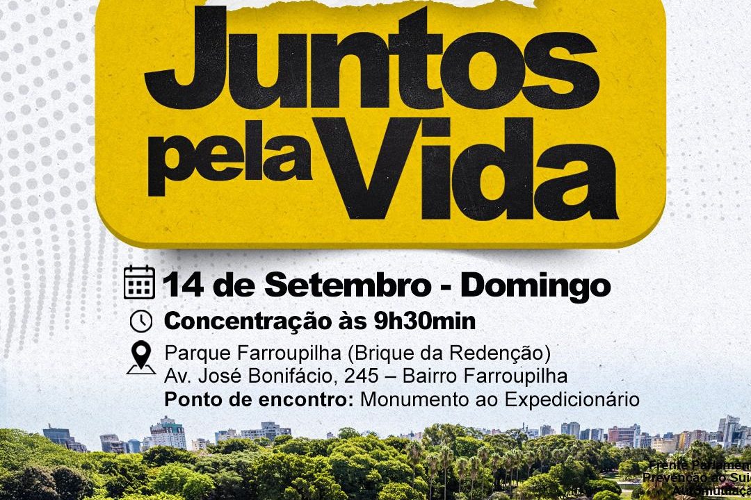 Porto Alegre se prepara para a 5ª Caminhada do Setembro Amarelo em defesa da vida