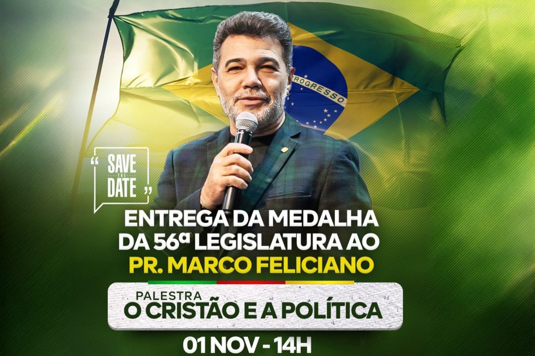 Assembleia Legislativa receberá Pr. Marco Feliciano para solenidade proposta pelo Deputado Sabino