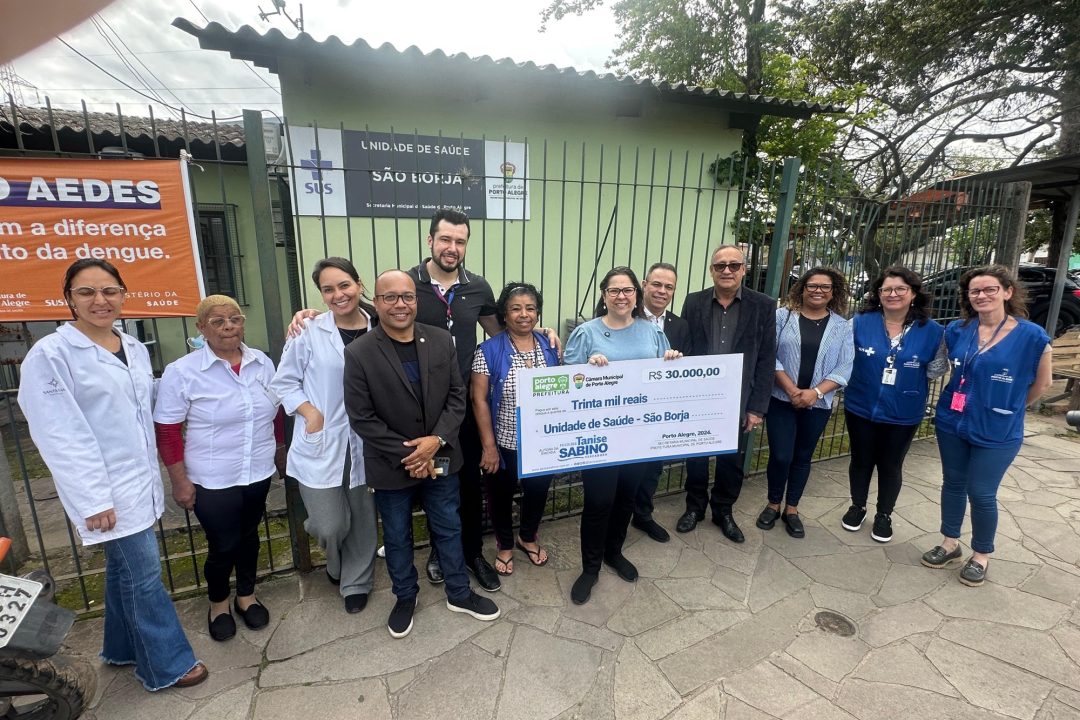 Vereadora Psicóloga Tanise Sabino destina R$ 30 mil à Unidade de Saúde São Borja no bairro Sarandi