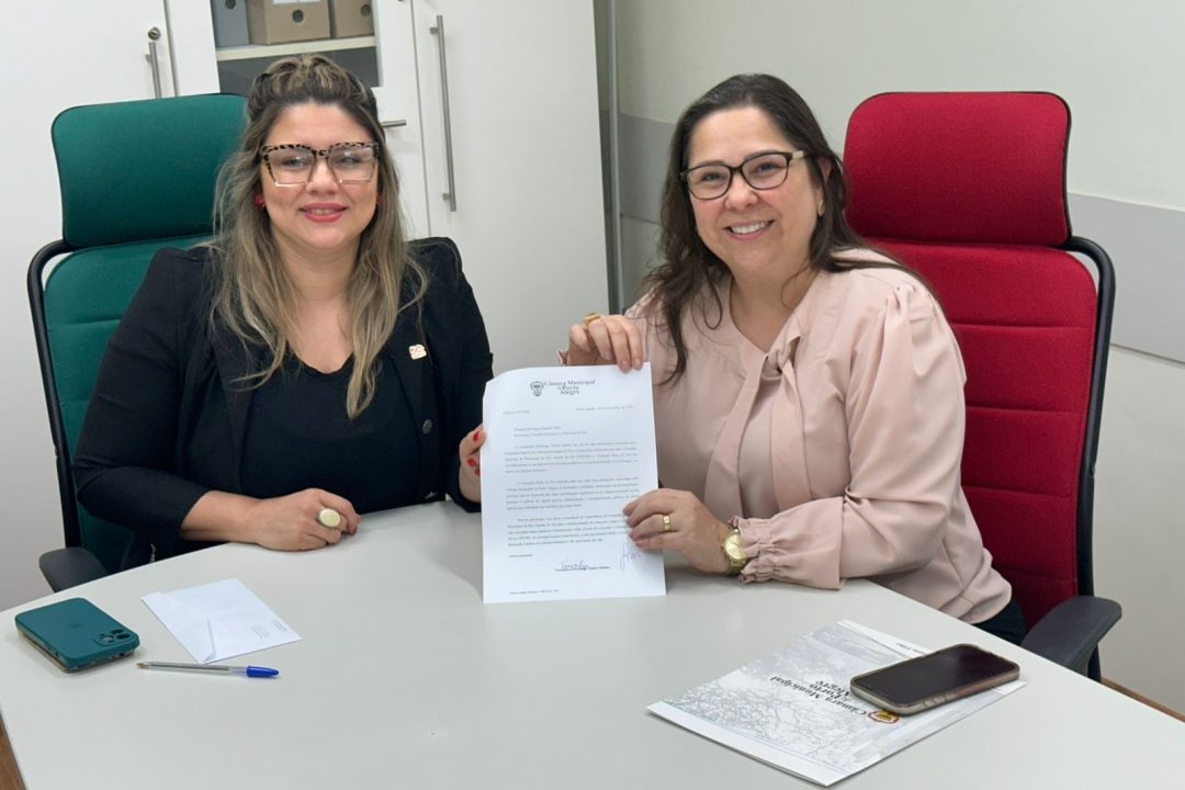 Vereadora Tanise Sabino convida CRP-RS para receber a Comenda Porto do Sol