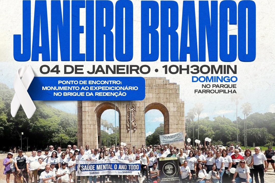 5ª Caminhada do Janeiro Branco acontecerá no dia 4 de janeiro de 2026