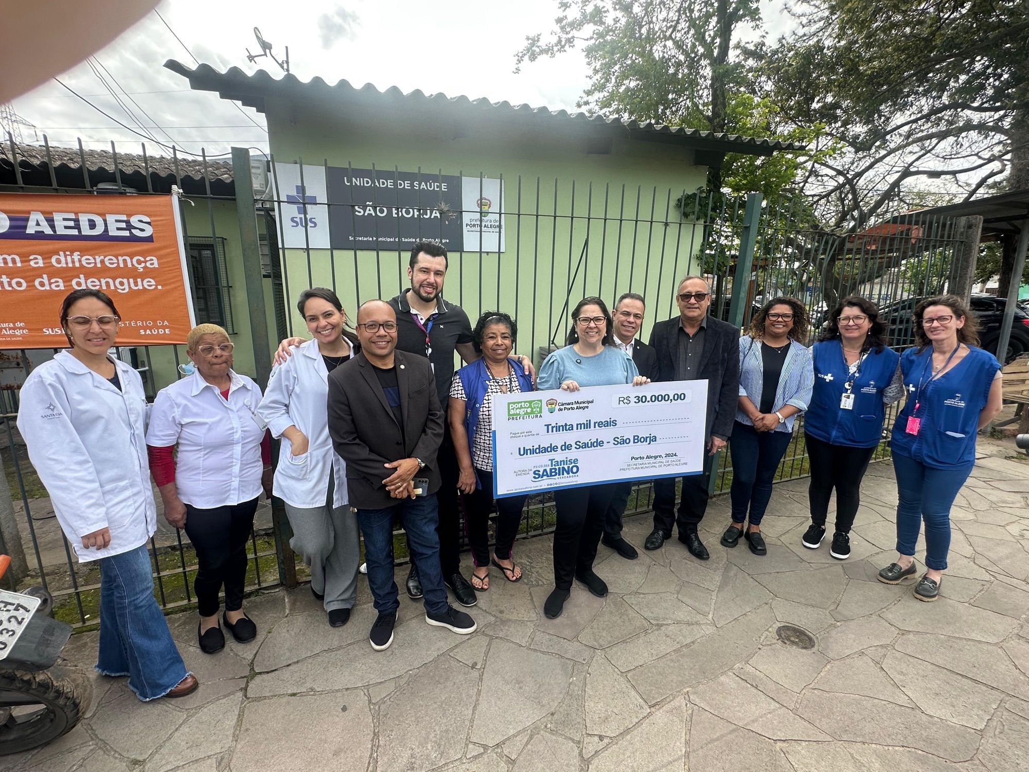 Vereadora Psicóloga Tanise Sabino destina R$ 30 mil à Unidade de Saúde São Borja no bairro Sarandi